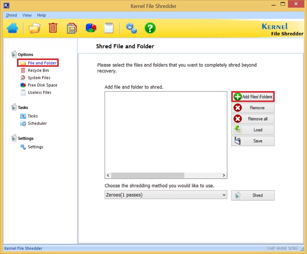 Differences between file deletion and file shredding