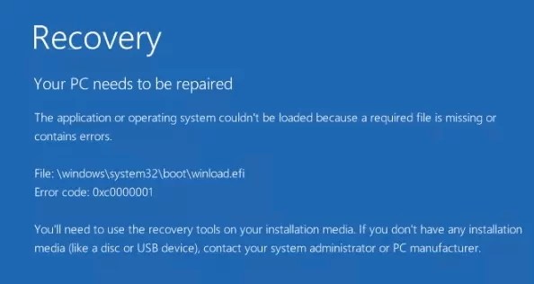 4 Solutions to fix Windows 10 error code “0xc0000001.”