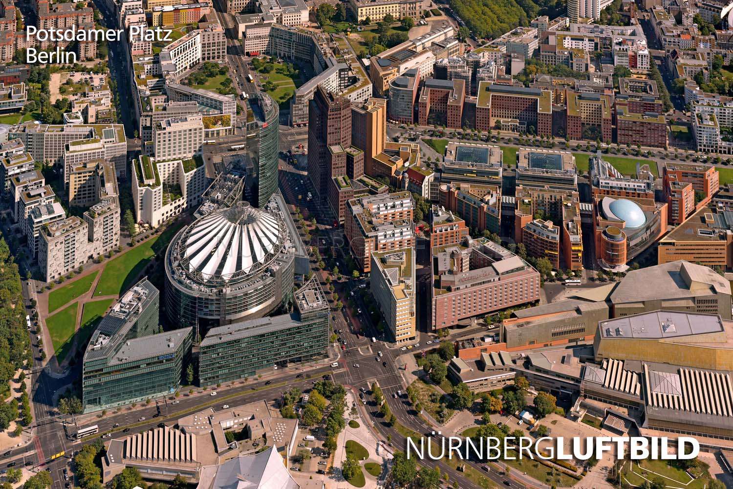 Potsdamer Platz, Berlin, Luftaufnahme