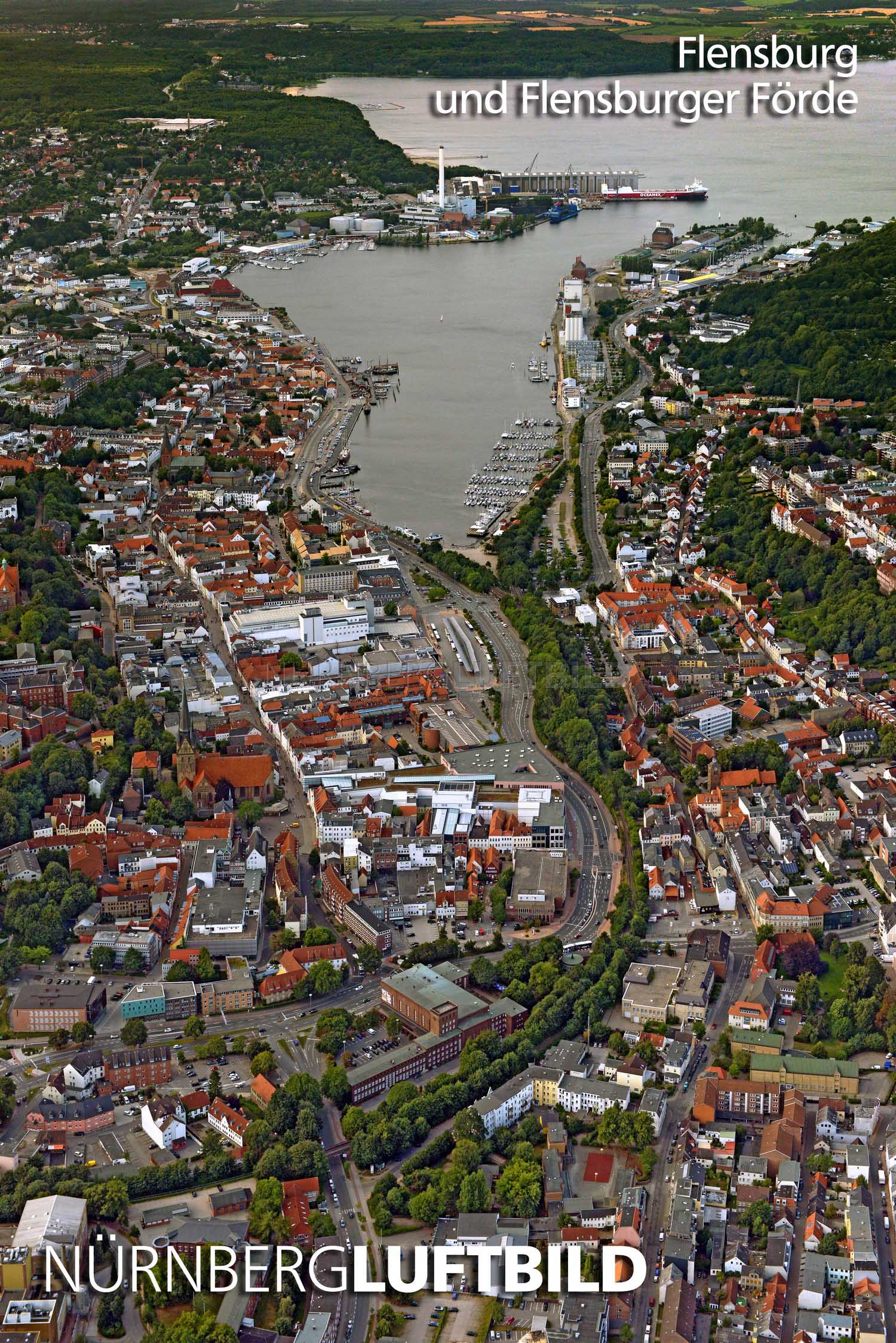 Flensburg und Flensburger Förde, Luftbild