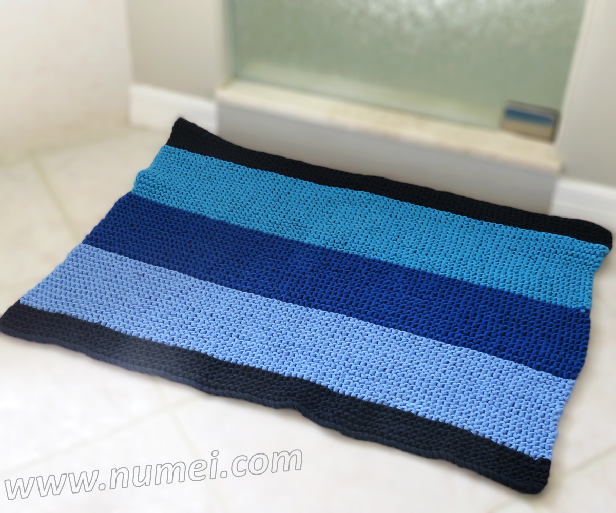 Free Knitting Pattern Walker Bath Mat/Rug
