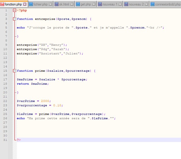 Créer une Fonction en PHP [GUIDE COMPLET + VIDEO]