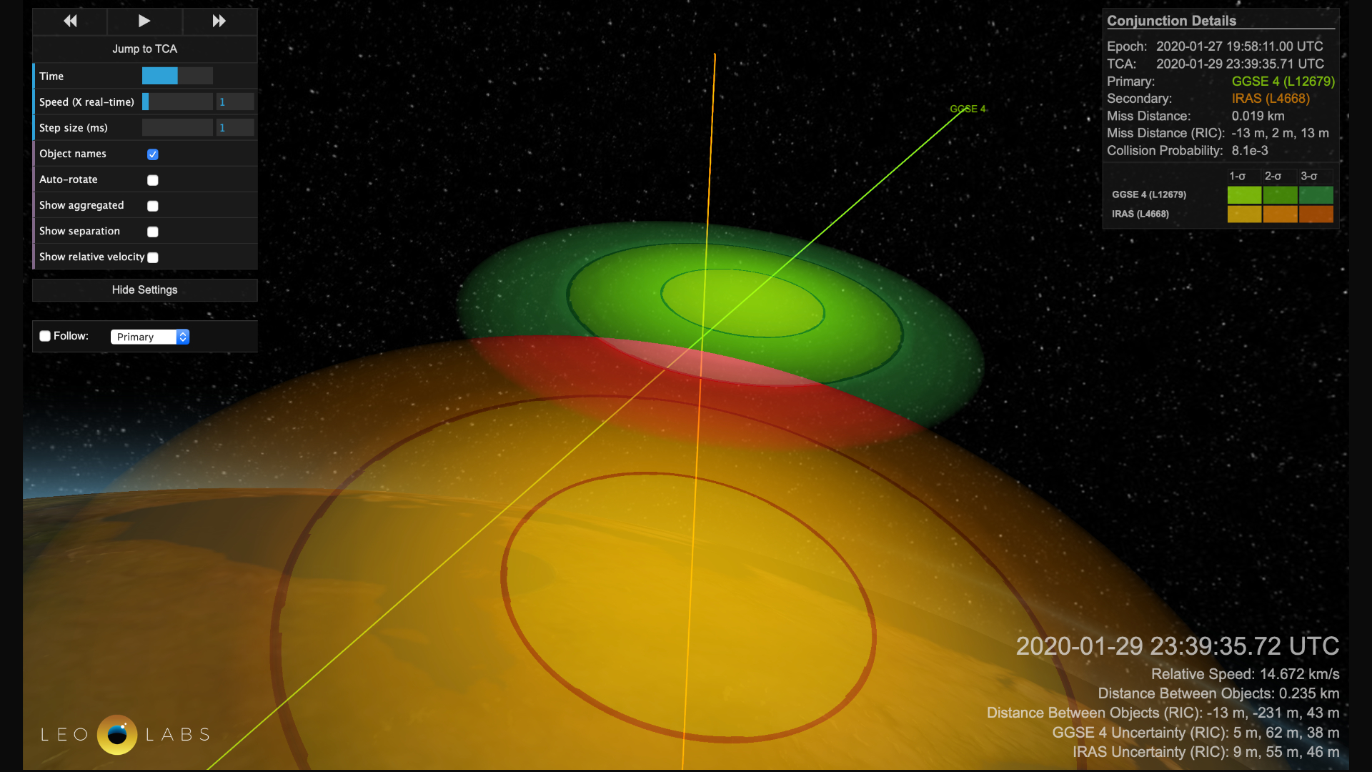 Deux satellites en orbite autour de la Terre pourraient