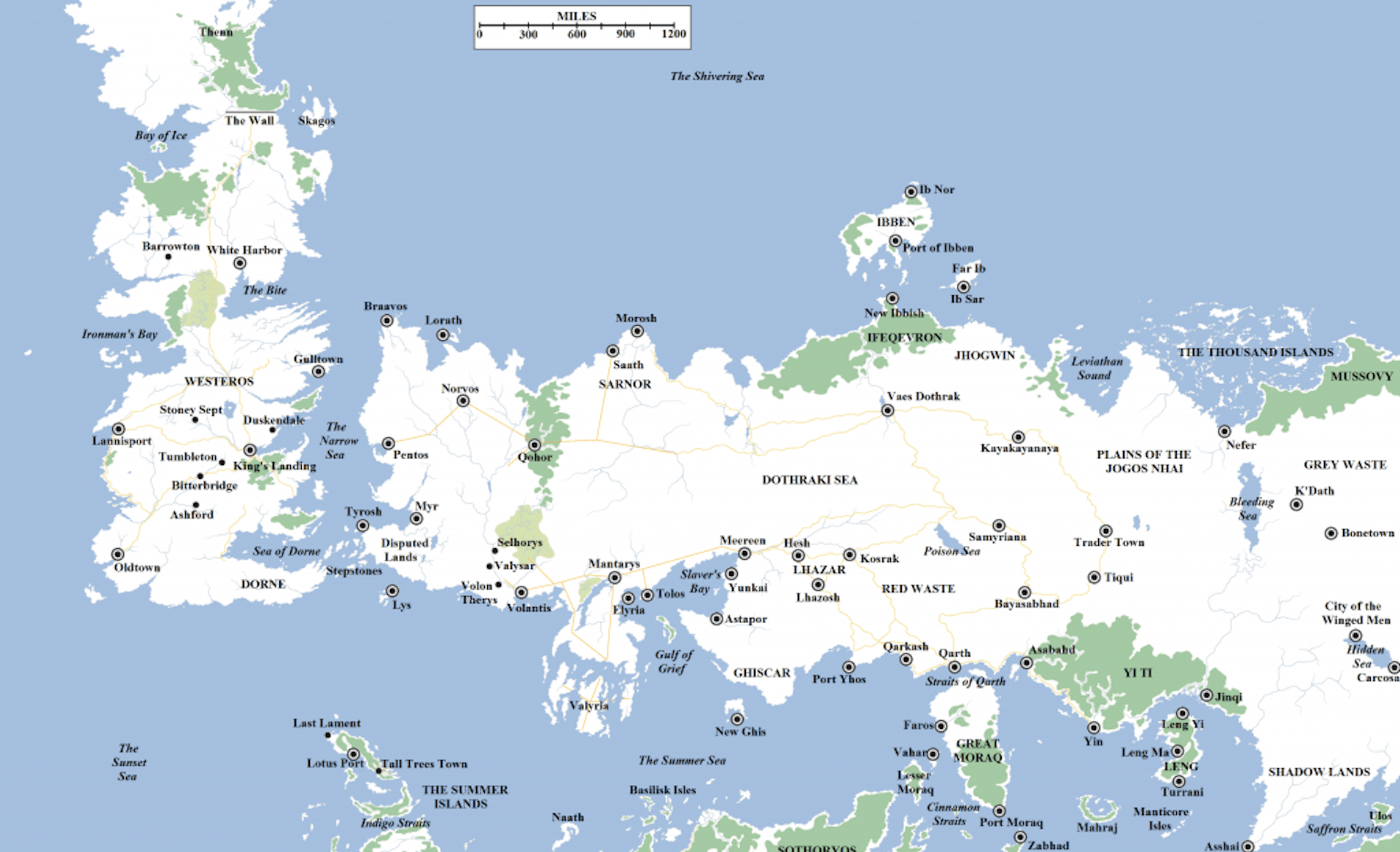 Game of Thrones que trouveton à l'ouest de Westeros