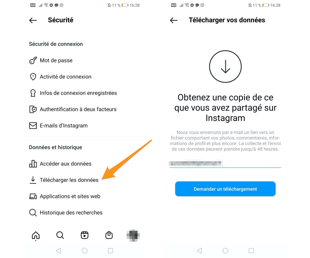 Comment supprimer son compte Instagram Numerama