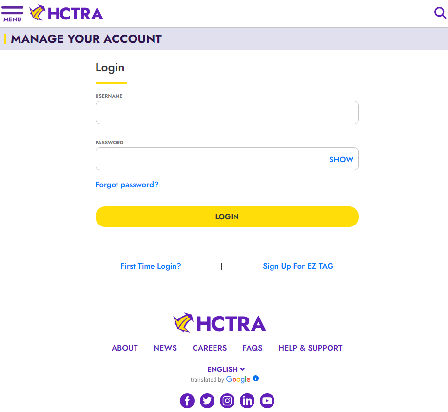 Harris County Toll Road Authority en Español EZ Tag Houston TX