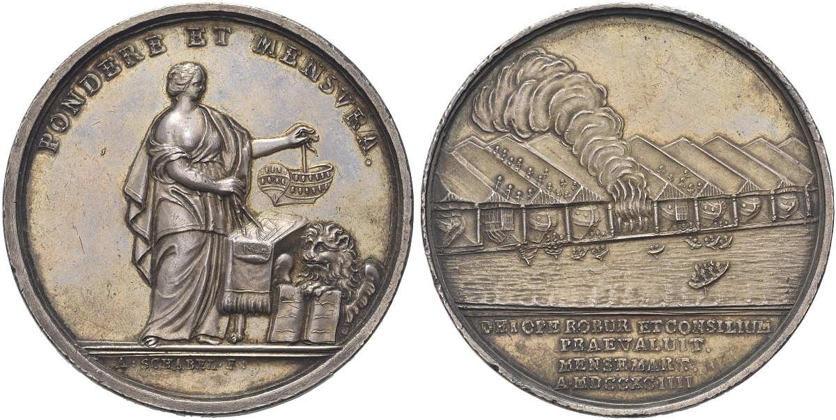 VENEZIA Ludovico Manin Doge CXX, 17891797. Medaglia 1794 opus A