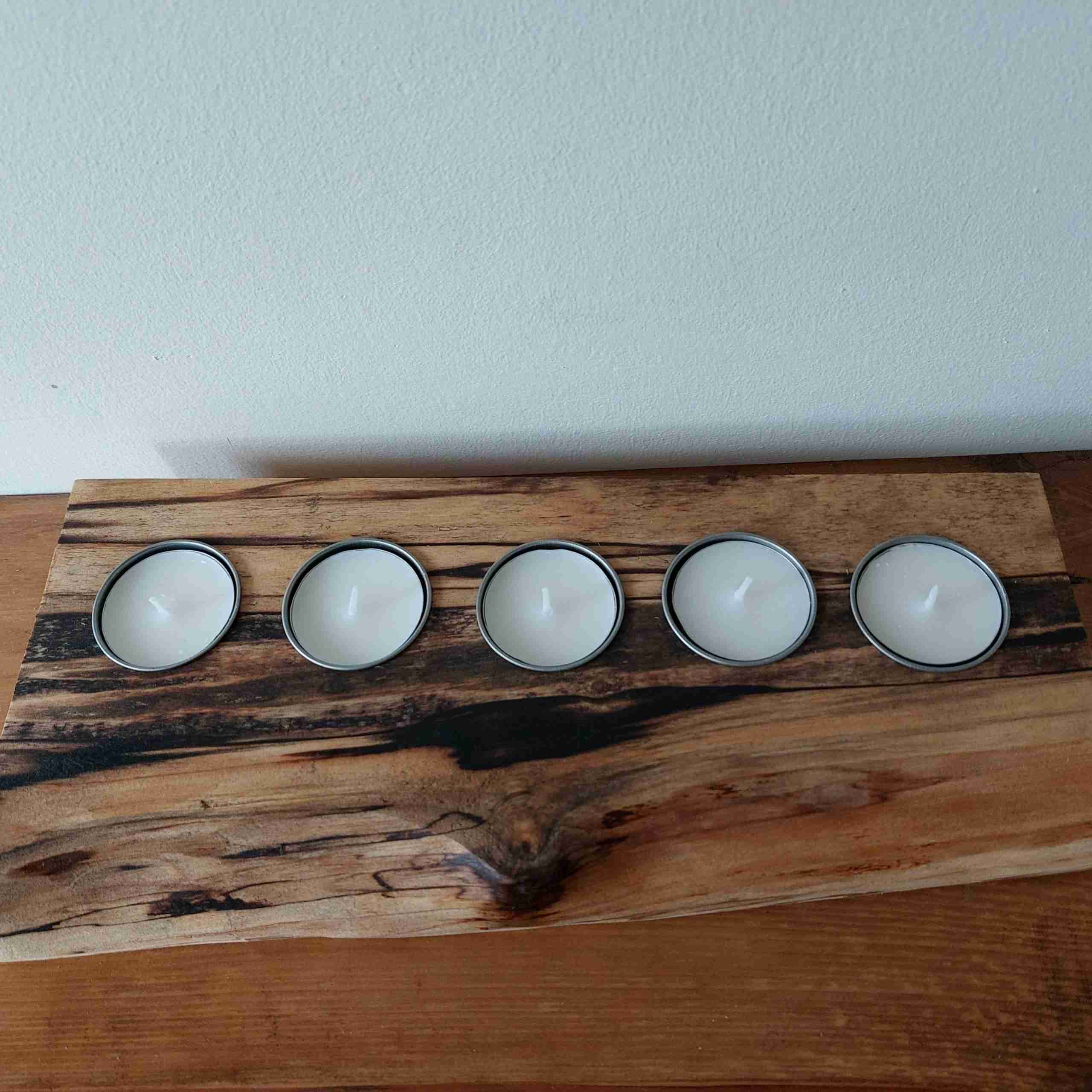 Stunning Live Edge Spalted Wood Tealight/Candle Holders Numonday