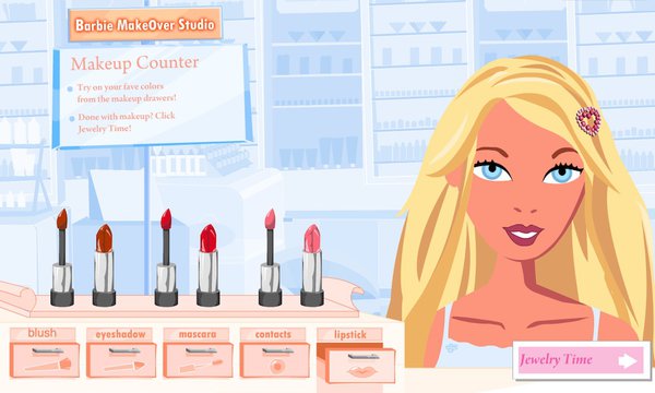 barbie makeup studio