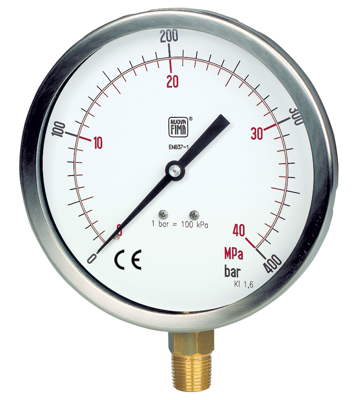 Bourdon tube pressure gauges DS 6” (150mm) Nuova Fima