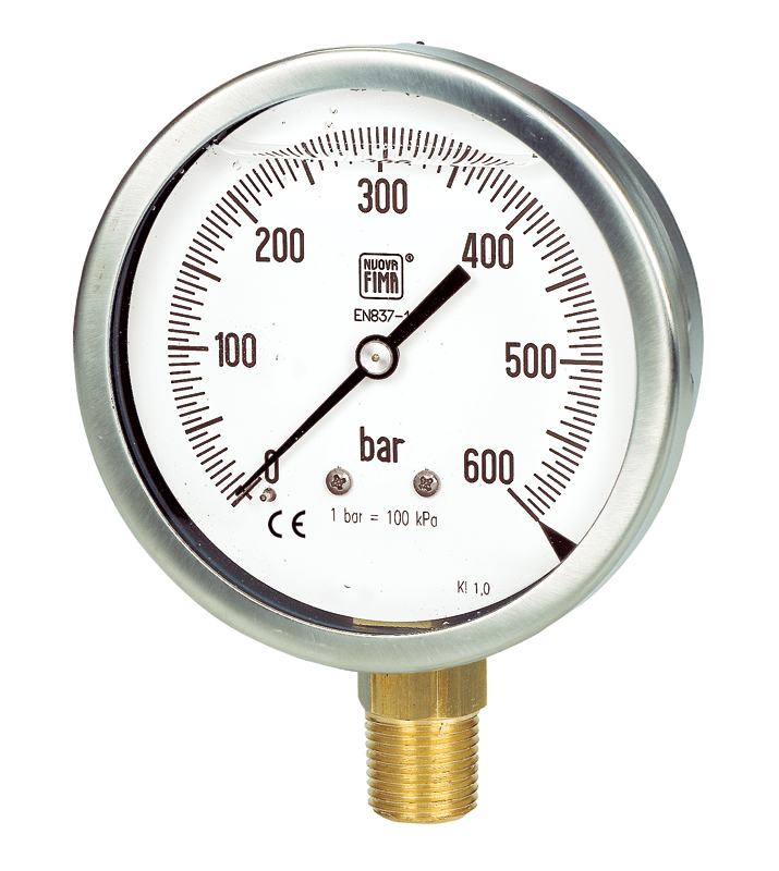 Bourdon tube pressure gauges antivibration heavy duty