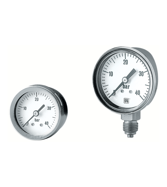 Bourdon tube pressure gauges all stainless steel
