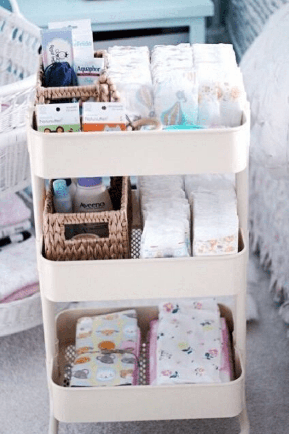 How To Organize A Diaper Changing Table at John Wentz blog