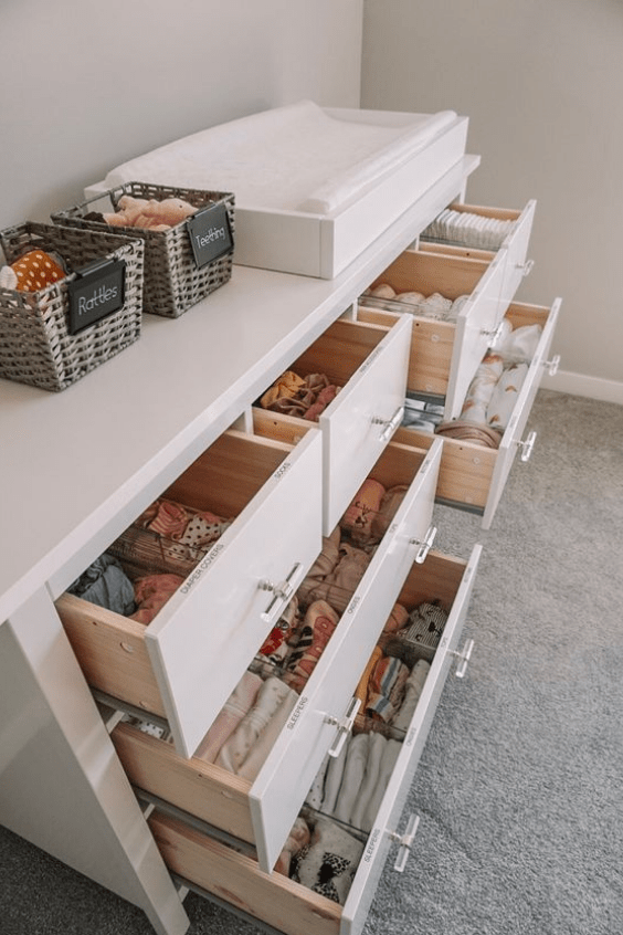 21 PRETTY AND PRACTICAL BABY DRESSER STORAGE IDEAS TO TAKE ORGANIZATION