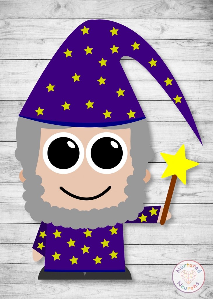 Build A Wizard Craft (Magical Preschool Printable) Nurtured Neurons