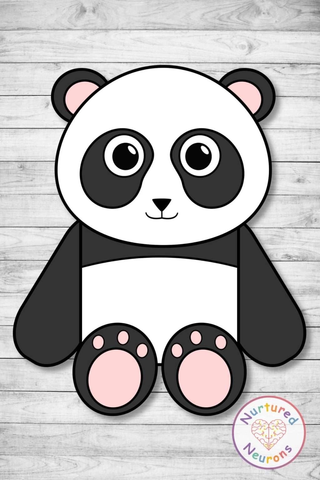 Make a Playful Panda with this Build A Panda Craft Nurtured Neurons