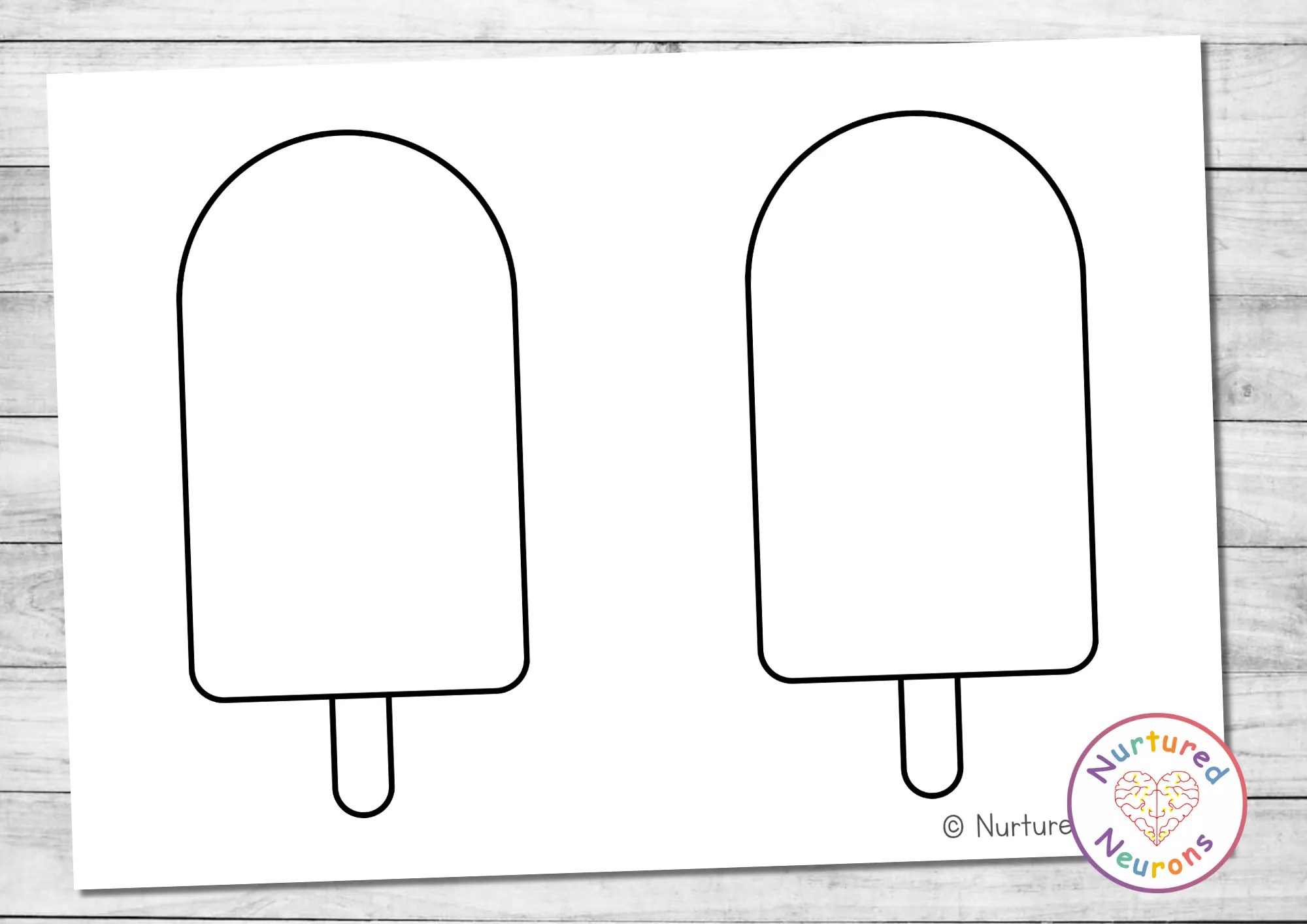Printable Popsicle Templates (3 Different Sizes) Nurtured Neurons(03)