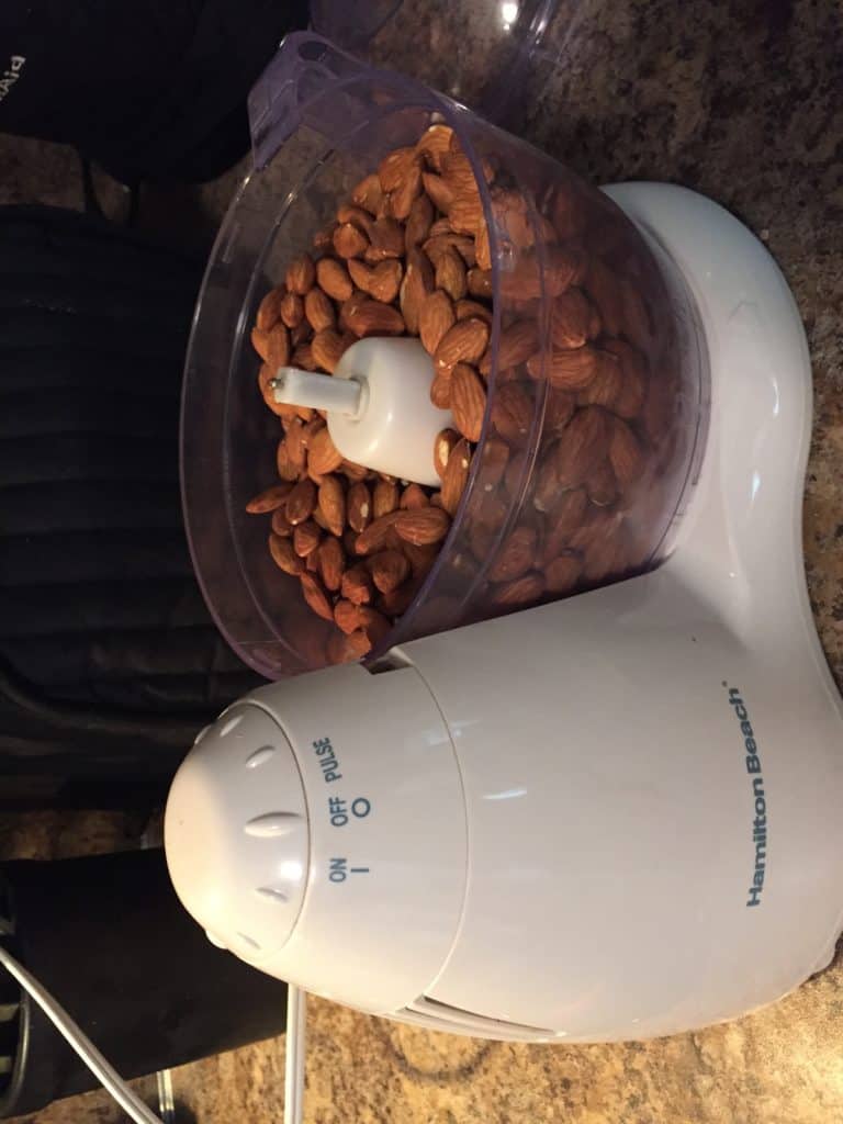 Almonds in Food Processor Nurturing Family & Self