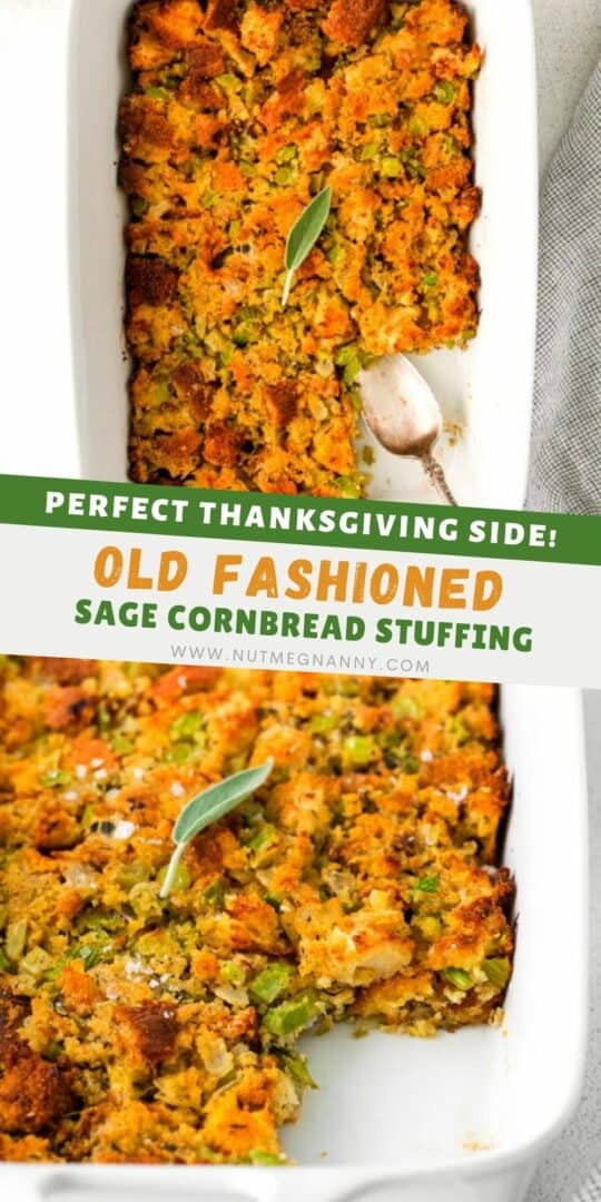 Sage and Cornbread Stuffing the perfect Southern holiday side dish!