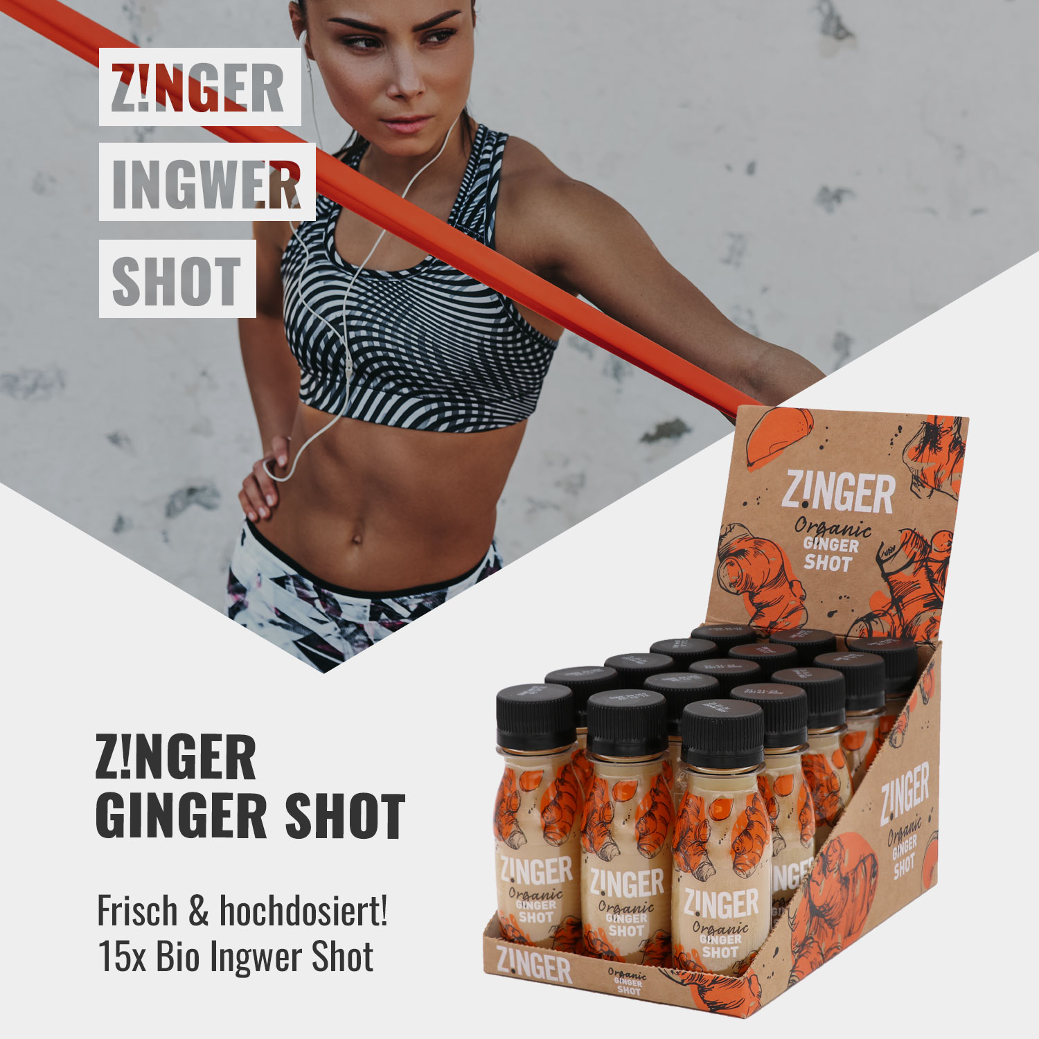 Ginger Zinger Shot 15 Stk je 70ml