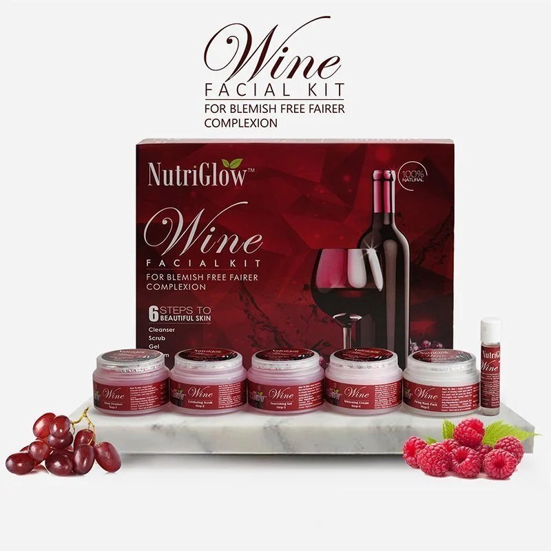 Buy Best Wine Facial Kit Online Nutriglow Cosmetics