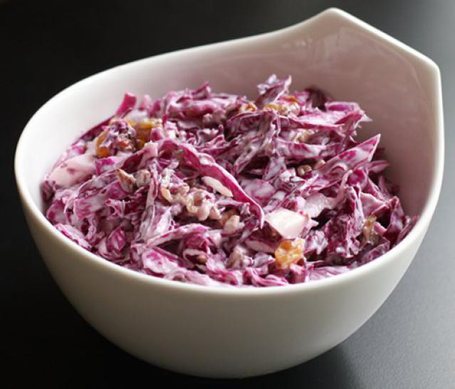 Red Cabbage Salad with Feta Cheese and Sunflower Seeds Nutrition in