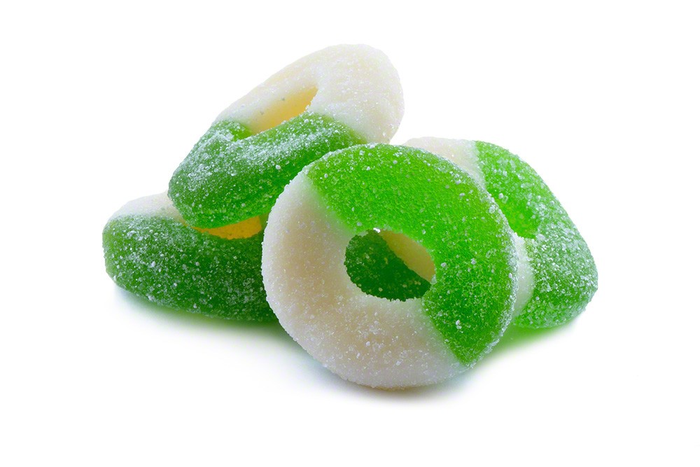 Gummy Apple Rings Bulk Gummy Rings Green Apple Gummy Rings