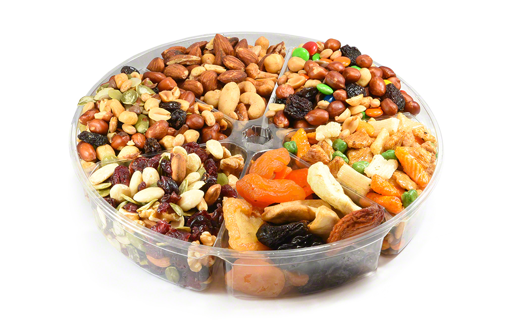 Signature Trail Mixes Gift Tray includes Nuts, Seeds, Candy & Dried Fruit