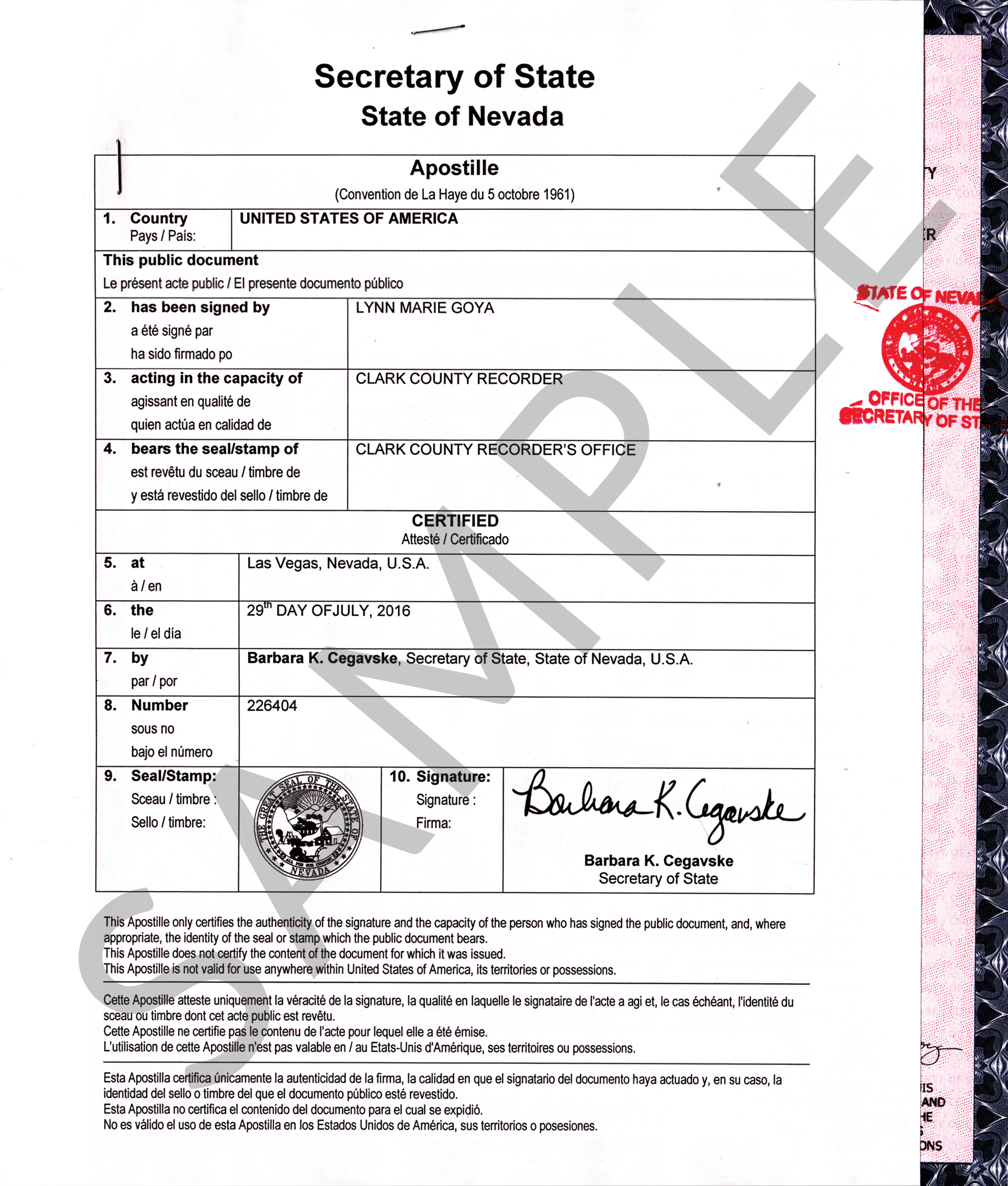 Document Order Form Nevada Document Retrieval Service