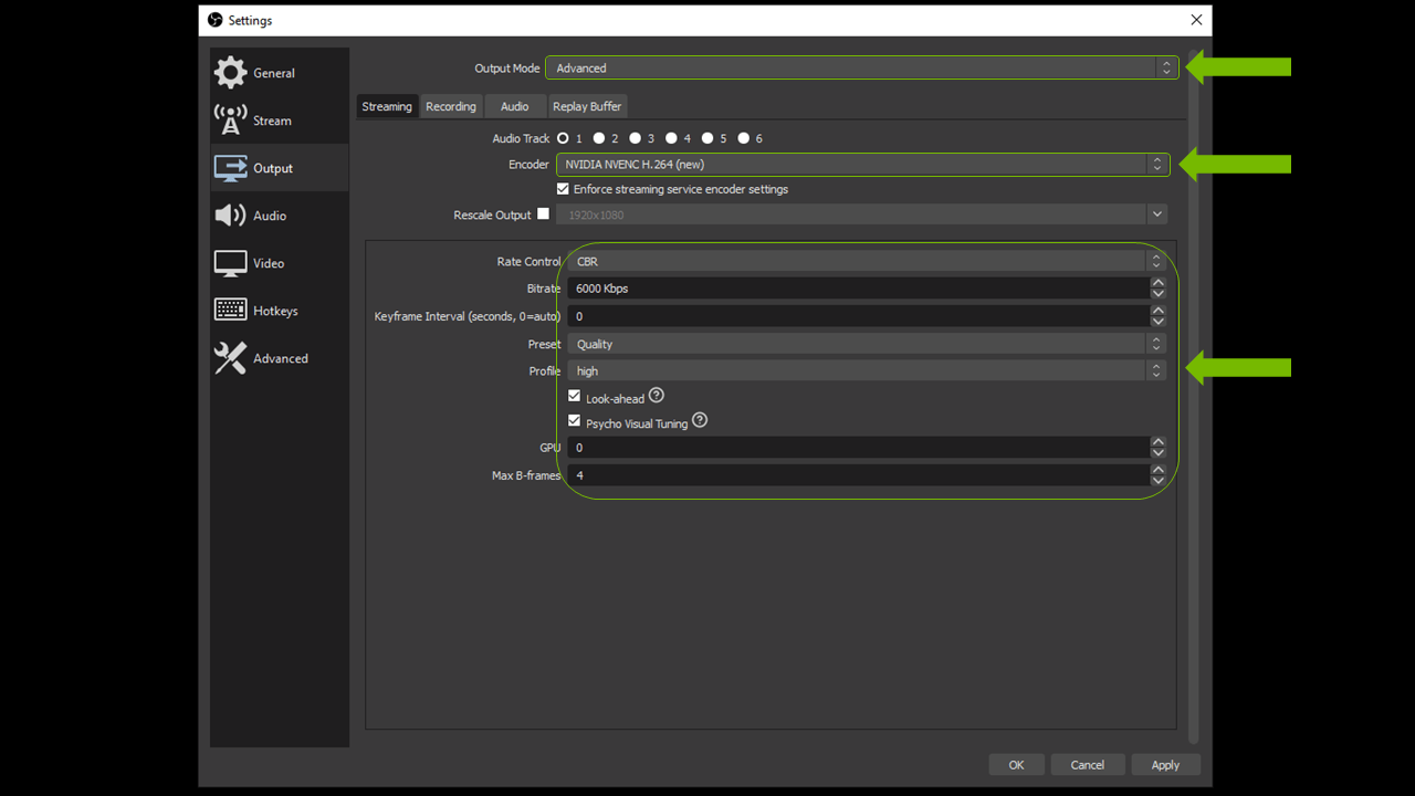 NVIDIA Nvenc Obs Guide GeForce News NVIDIA