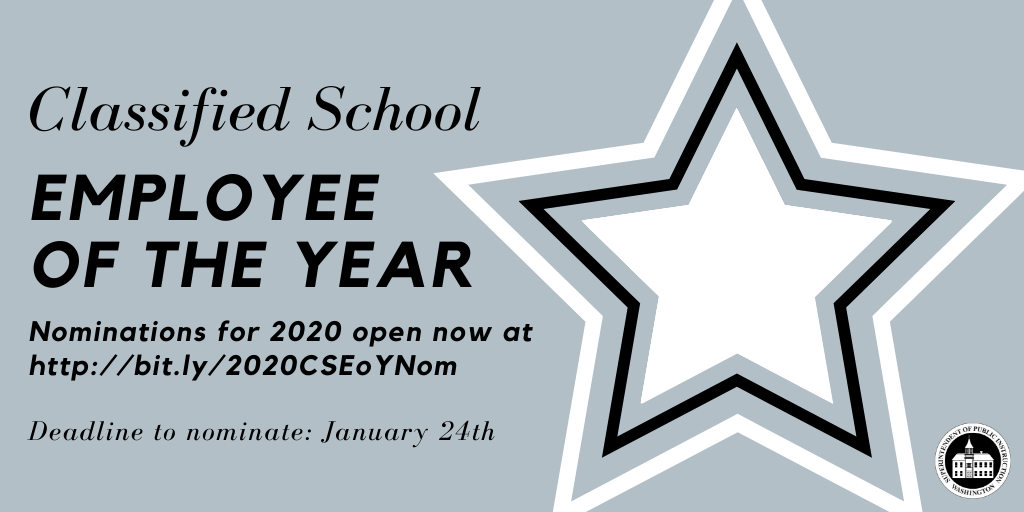 Employee of the year articles include samples, guidelines and advice. 2020 Classified School Employee Of The Year Nwesd 189