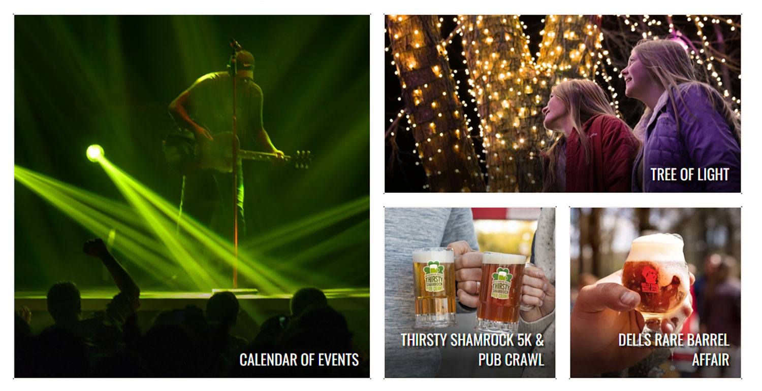 Wisconsin Dells Visitor & Convention Bureau (UX Design)