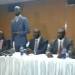 Mr. Mabior Garang De Mabior (standing) representing the SPLM-IO and Mr. Jokina Nyikayo (sitting left to Mabior) during a press conference during a past meeting in Nairobi, Kenya(Photo: file)