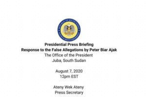 Full press statement by Ateny Wek against Peter Biar Ajak (File: Screenshot of the text)