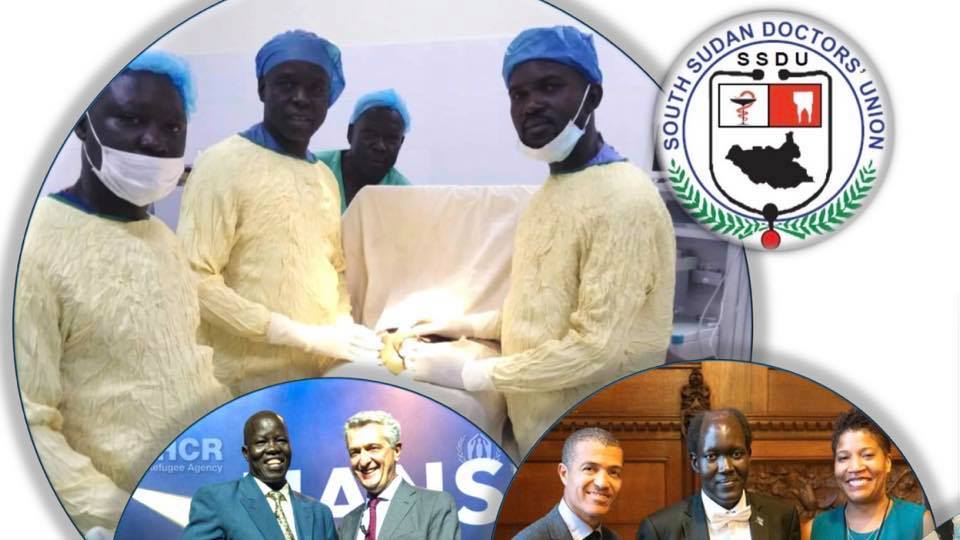 A graphic design of South Sudan doctors union(Photo credit: courtesy image/Nyamilepedia)