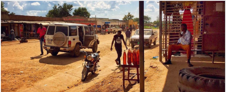 Petrol seller in Nimule, South Sudan.(Photo credit: courtesy image/Nyamilepedia)