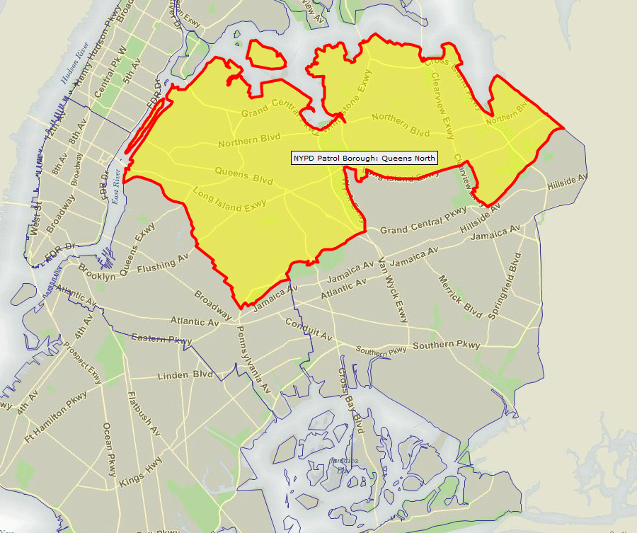 Queens North Precinct Map