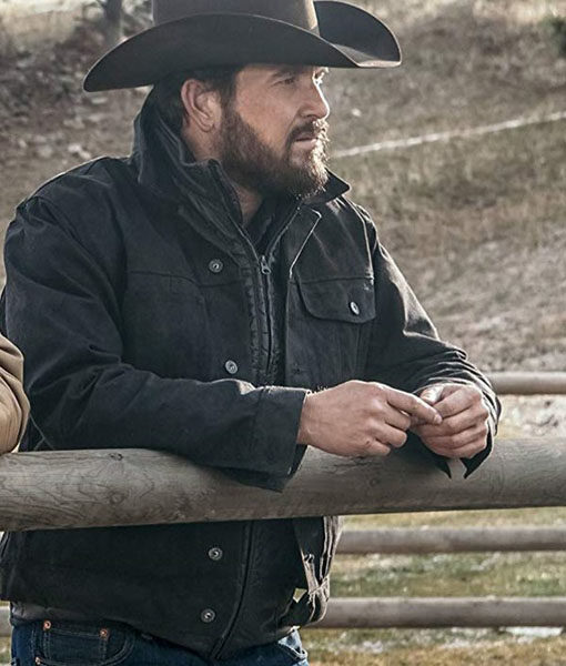 TVSeries Yellowstone Rip Wheeler Black Jacket For Mens