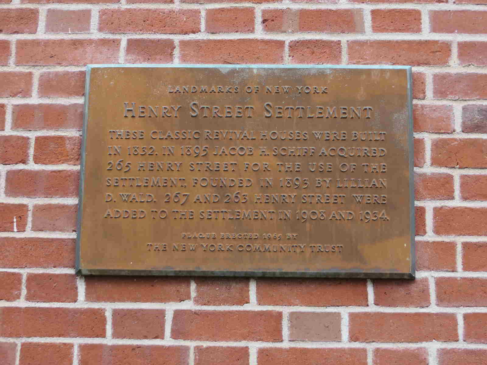 Henry Street Settlement NYC LGBT Historic Sites Project