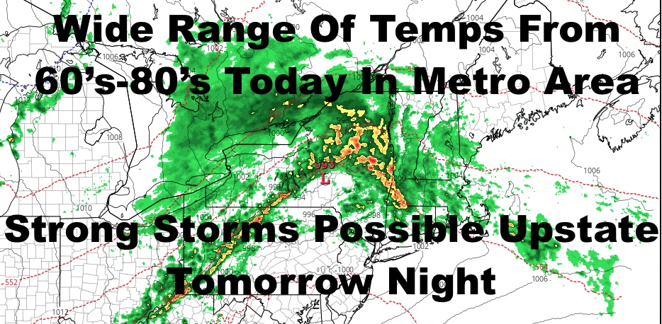NYC Wide Range Temperatures Today Plus Cool Start For May NYC WEATHER NOW