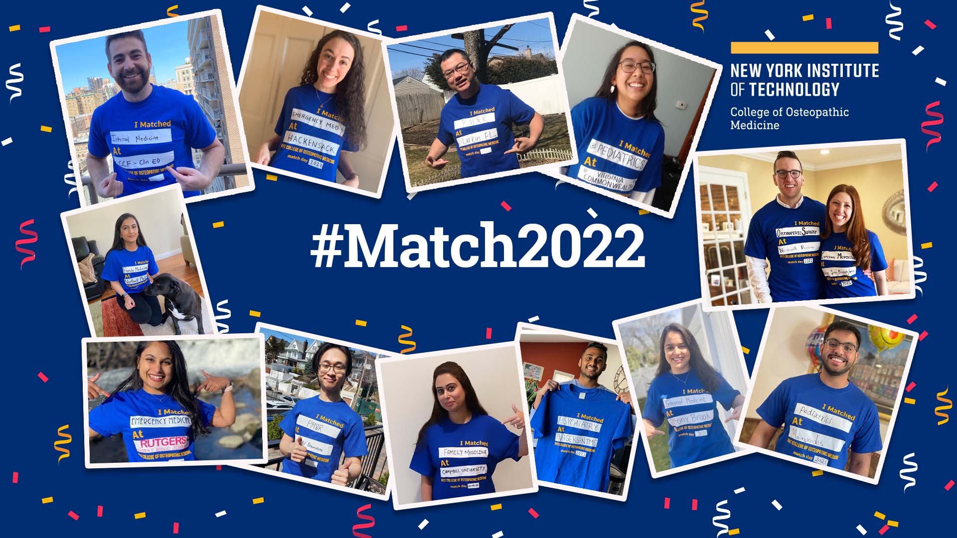 Match Day College of Osteopathic Medicine New York Tech