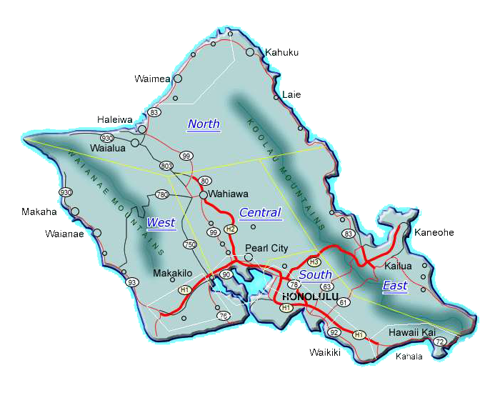 Oahu.us, Oahu Travel, Hotels, Rental Cars, Flights, Golf, Cruises, Travel Insurance Central Oahu