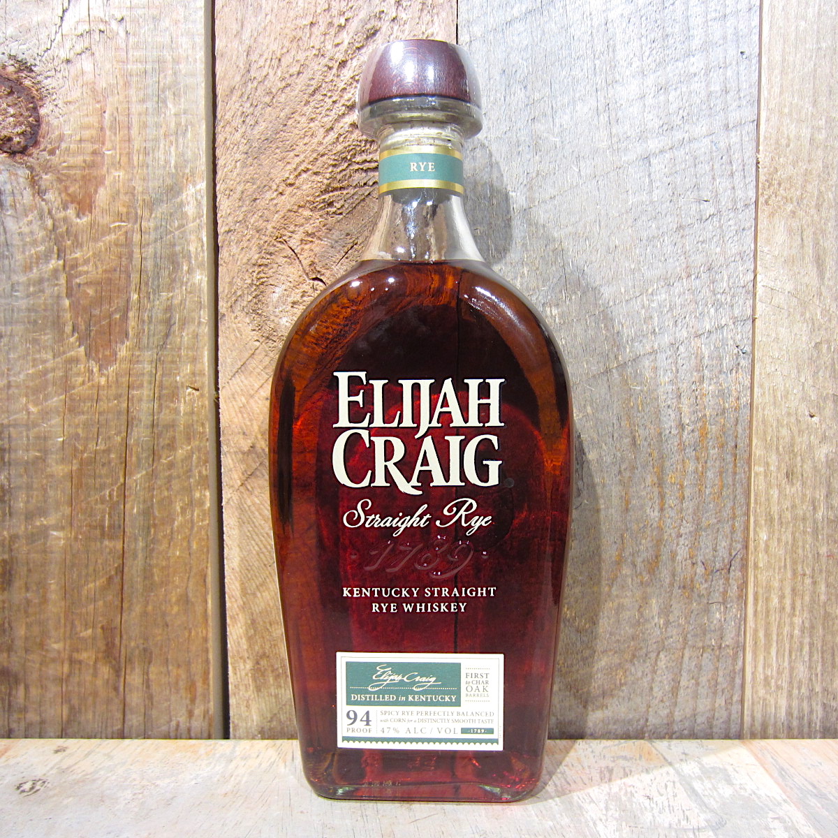 Elijah Craig Rye 750ml Oak and Barrel