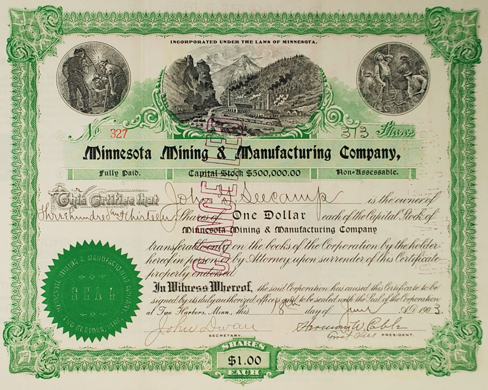 Lot Detail 3MMinnesota Mining & Manufacturing Co