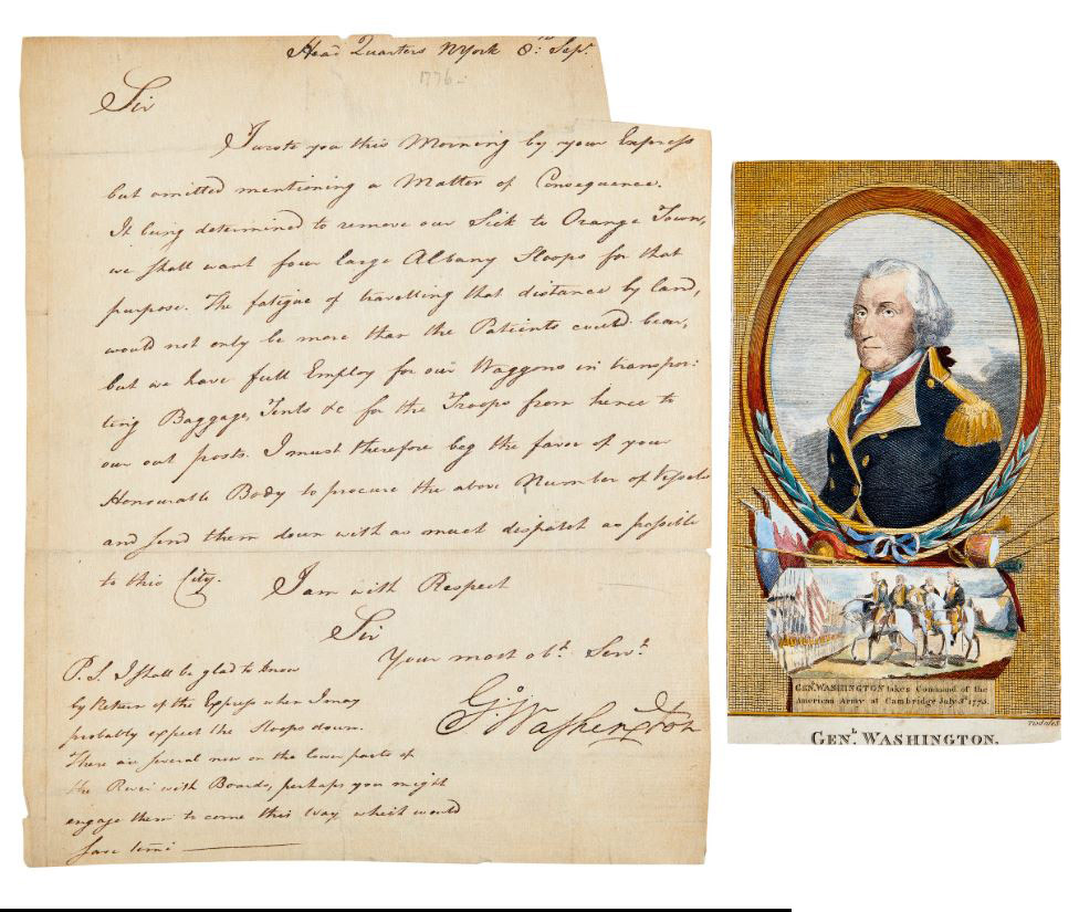 Lot Detail 1776 Washington Letter Washington's Concern for his Troops