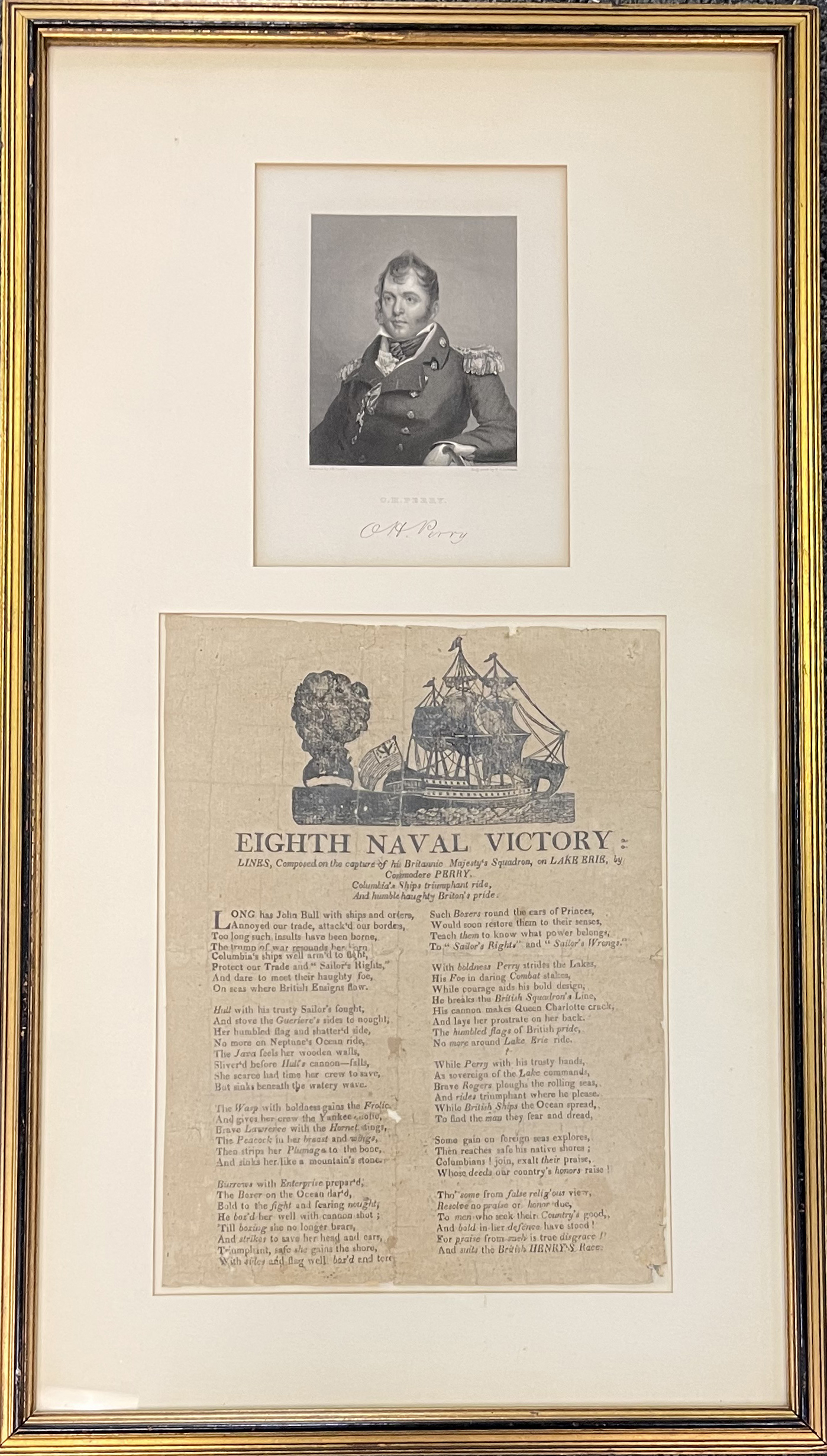 Lot Detail Extremely Rare Broadside. Commodore Perry's Eighth Naval