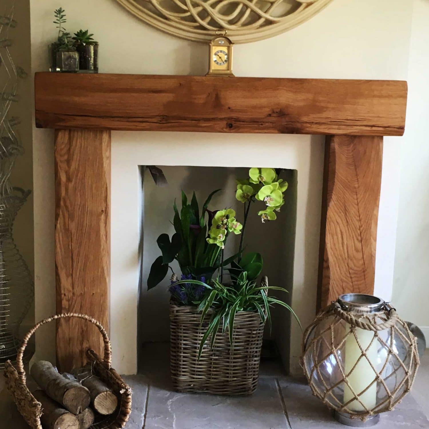 Oak fireplace beams Oakbeamuk