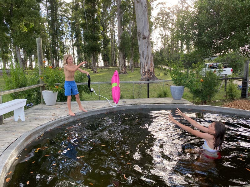 At Oakhurst, water safety gets coloured in pink Oakhurst Farm Cottages