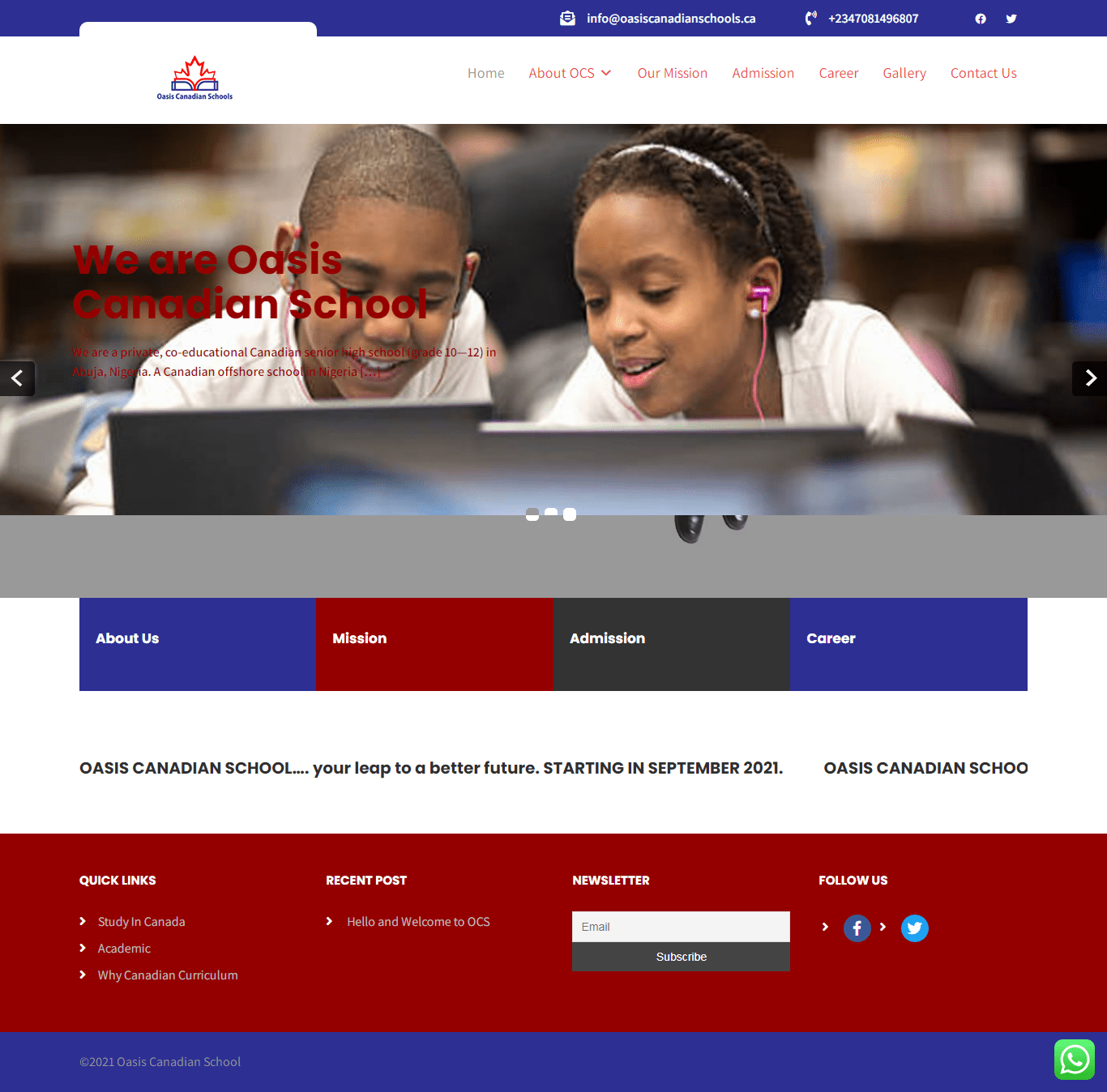 Oasis Canadian Schools