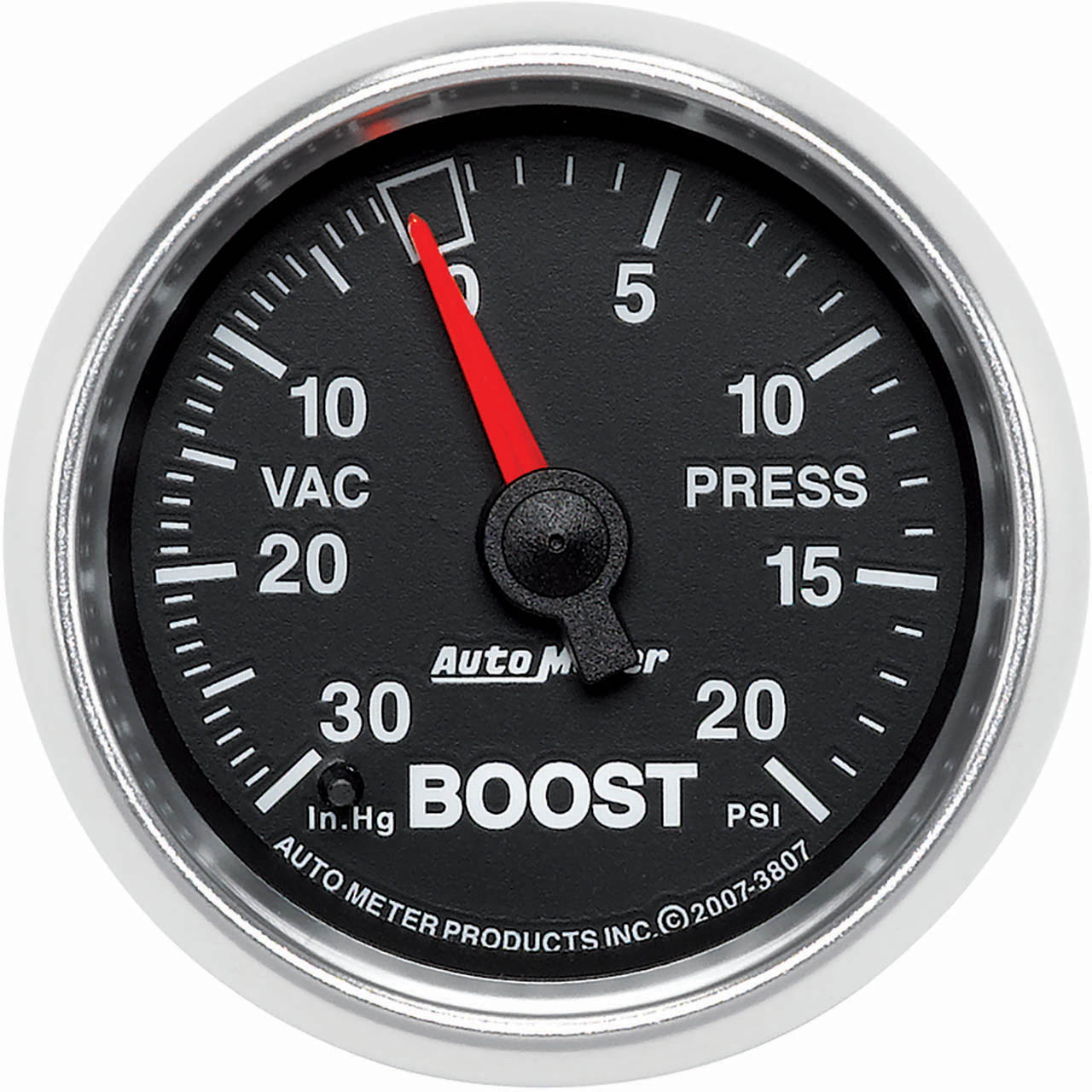 AutoMeter GS Series Boost Gauge (2 1/16, 20 PSI) 3807